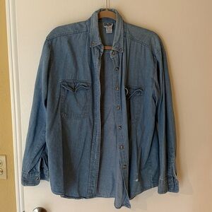 Denim Button-Up Shirt